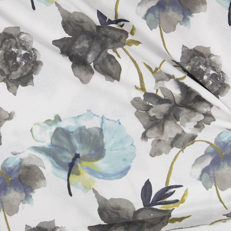 Loneta Pintura Hojas Blanca - Ribes y Casals