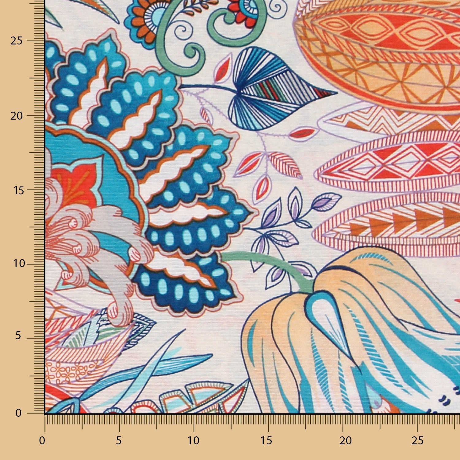 Loneta Polinesia Turquesa - Ribes y Casals