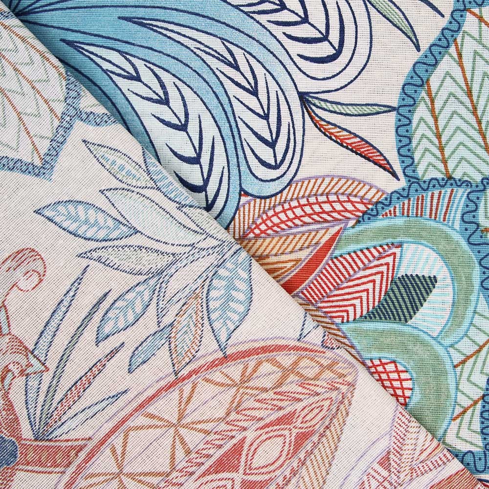 Loneta Polinesia Turquesa - Ribes y Casals