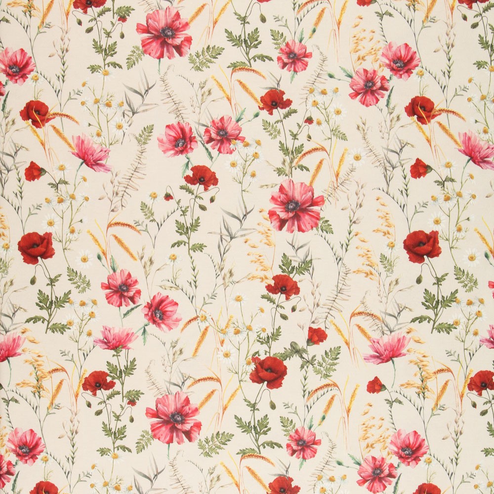 Loneta Red Poppies - Ribes y Casals