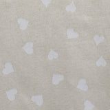 Loneta Rústica Corazones Beige - Ribes y Casals