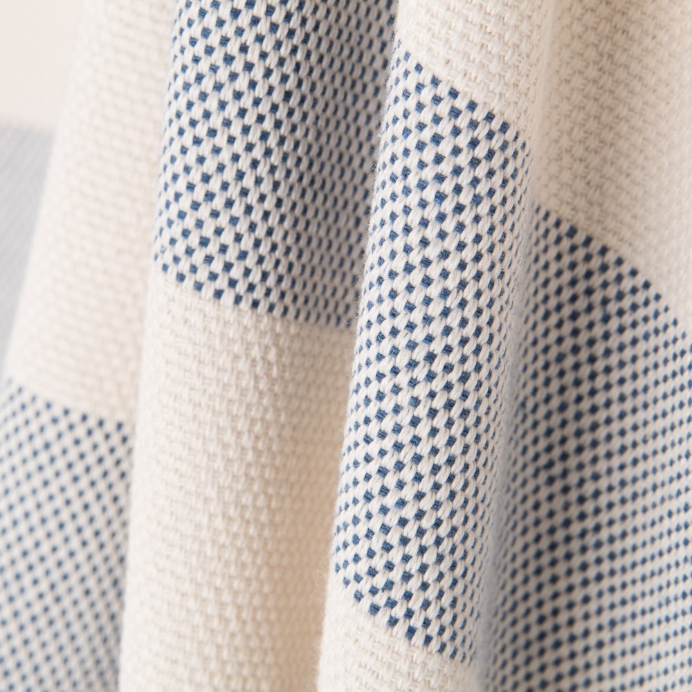 Loneta Tapicería Raya Ancha Azul - Ribes y Casals