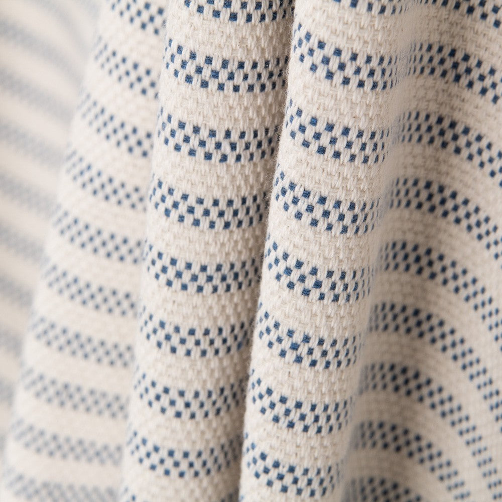 Loneta Tapicería Raya Fina Azul - Ribes y Casals