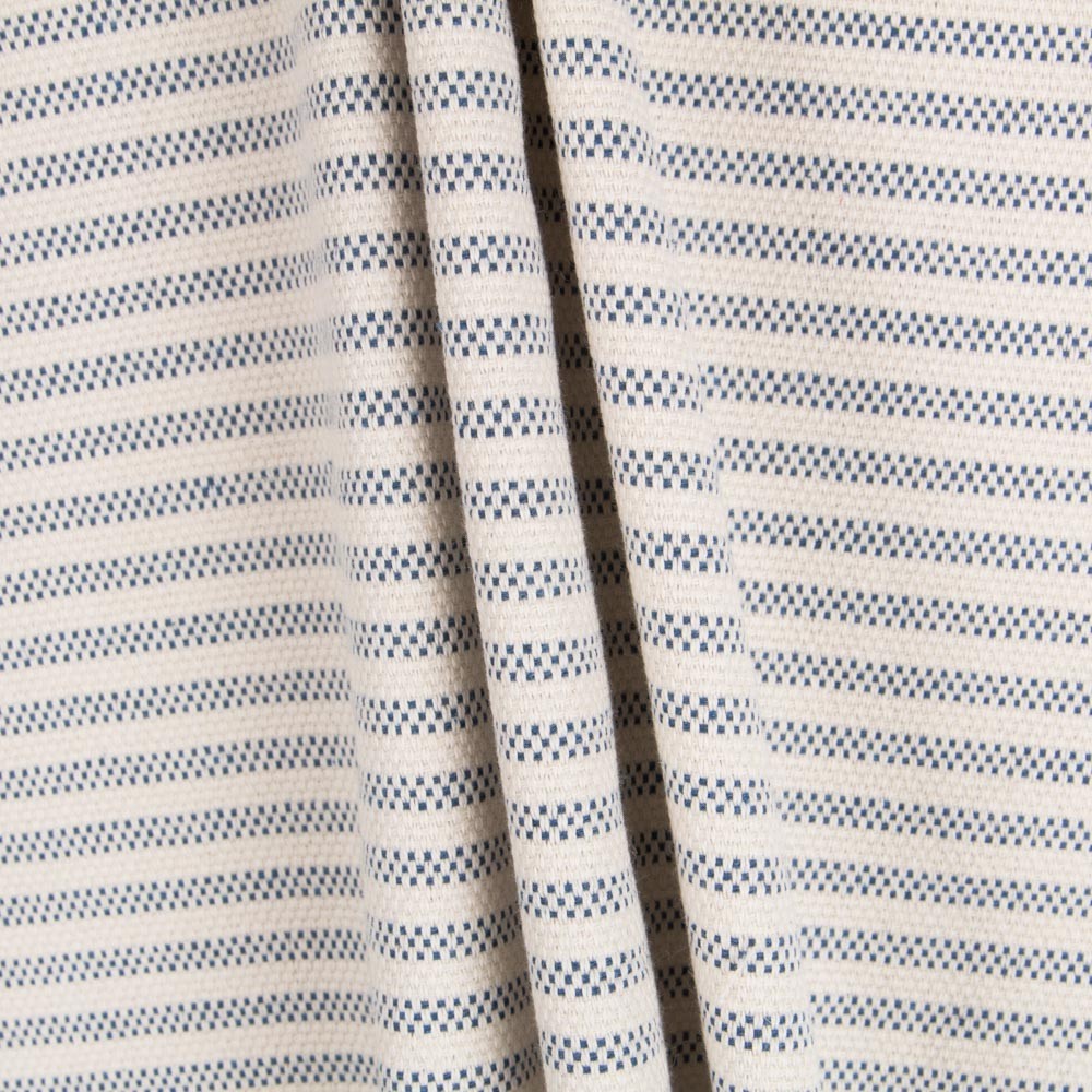 Loneta Tapicería Raya Fina Azul - Ribes y Casals