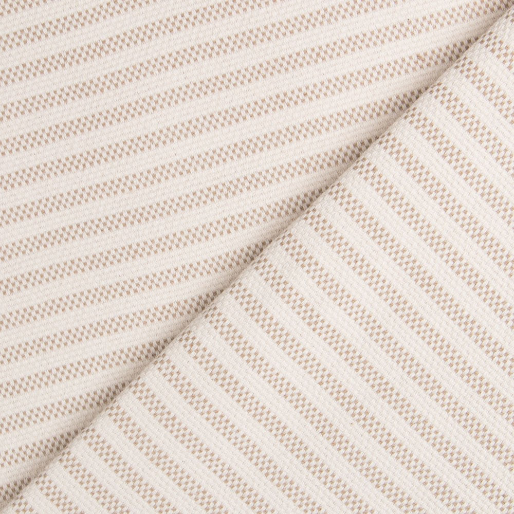 Retal Loneta Tapicería Raya Fina Beige 130x280 cm - Ribes y Casals