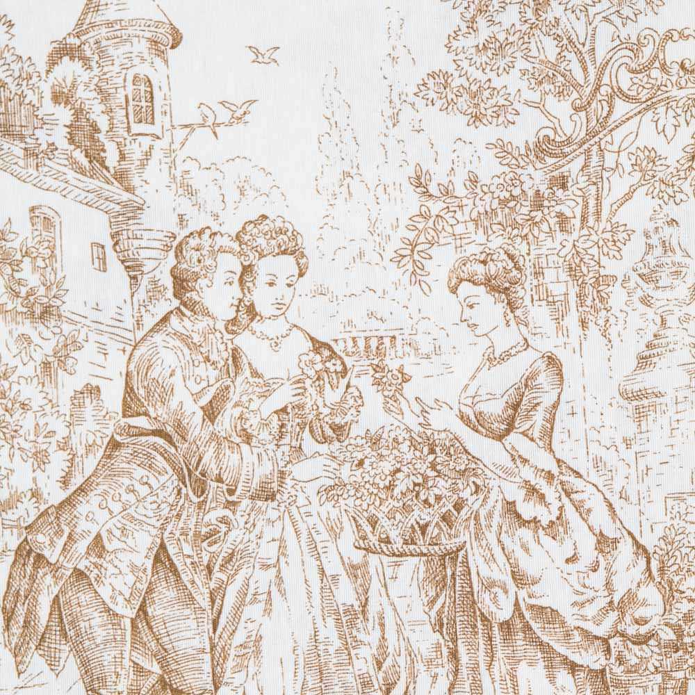 Loneta Toile de Jouy Beige - Ribes y Casals