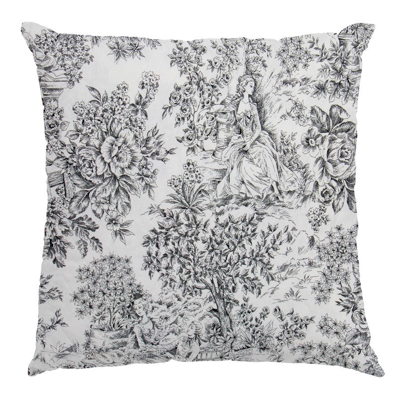 Loneta Toile de Jouy Negra - Ribes y Casals