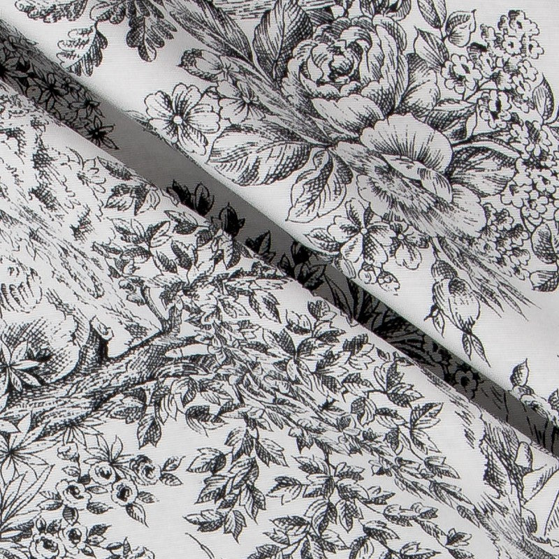 Loneta Toile de Jouy Negra - Ribes y Casals