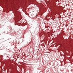 Loneta Toile Jouy Fondo Granate - Ribes y Casals