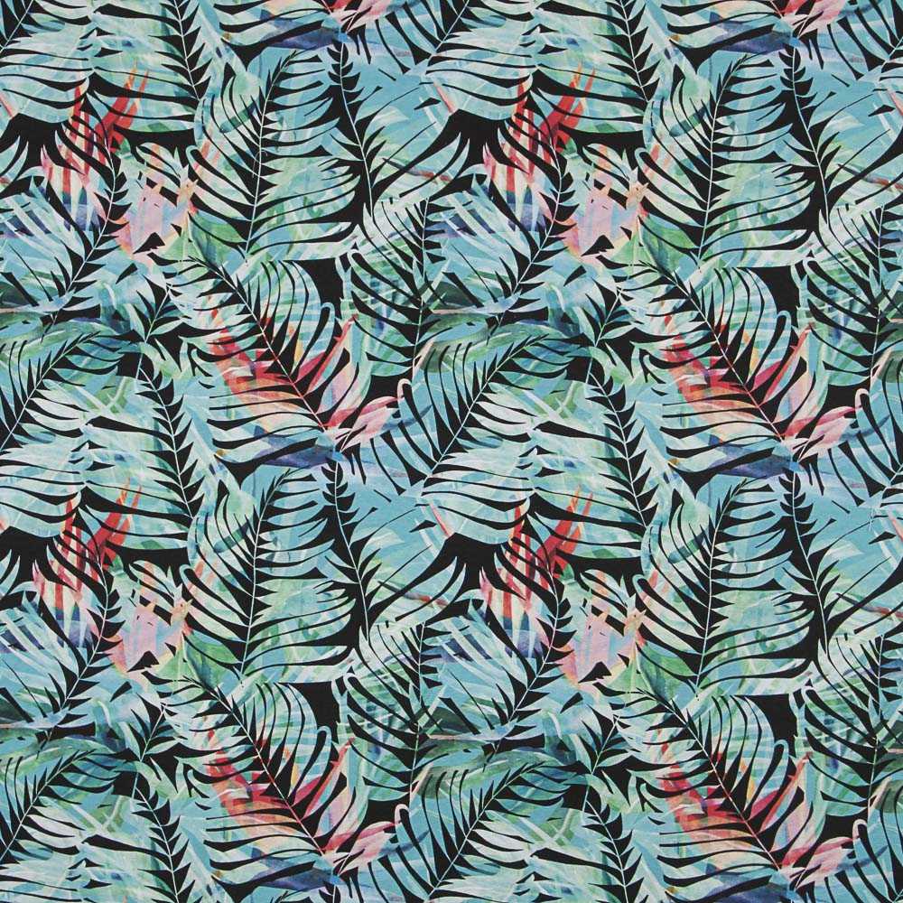 Loneta Tropical Borneo Turquesa - Ribes y Casals