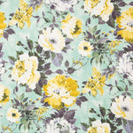 Loneta Algodón Orgánico Camelia Verde - Ribes y Casals