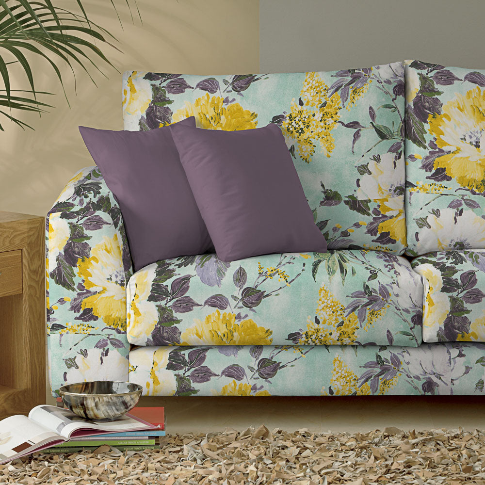 Loneta Algodón Orgánico Camelia Verde - Ribes y Casals