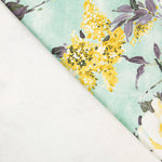 Loneta Algodón Orgánico Camelia Verde - Ribes y Casals