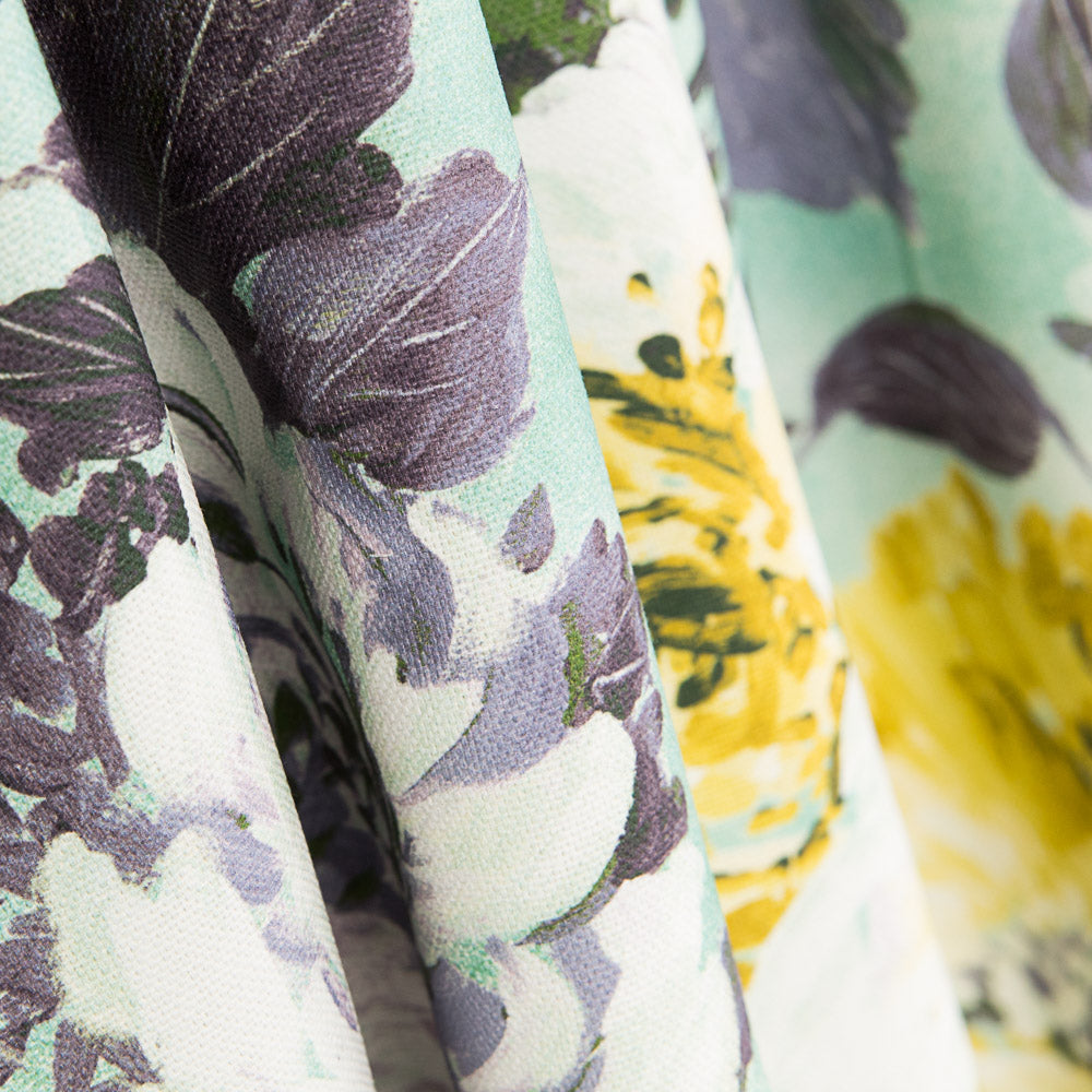 Loneta Algodón Orgánico Camelia Verde - Ribes y Casals