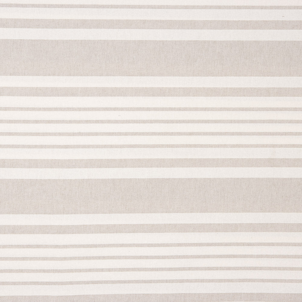 Loneta Algodón Rayas Trama Beige - Ribes y Casals