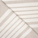 Loneta Algodón Rayas Trama Beige - Ribes y Casals
