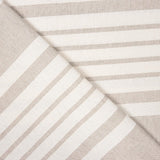 Loneta Algodón Rayas Trama Beige - Ribes y Casals