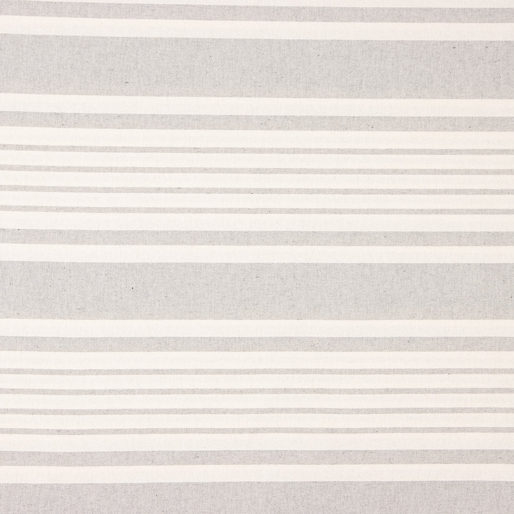 Loneta Algodón Rayas Trama Gris Claro - Ribes y Casals