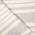 Loneta Algodón Rayas Trama Gris Claro - Ribes y Casals