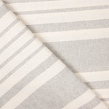 Loneta Algodón Rayas Trama Gris Claro - Ribes y Casals