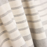 Loneta Algodón Rayas Trama Gris Claro - Ribes y Casals