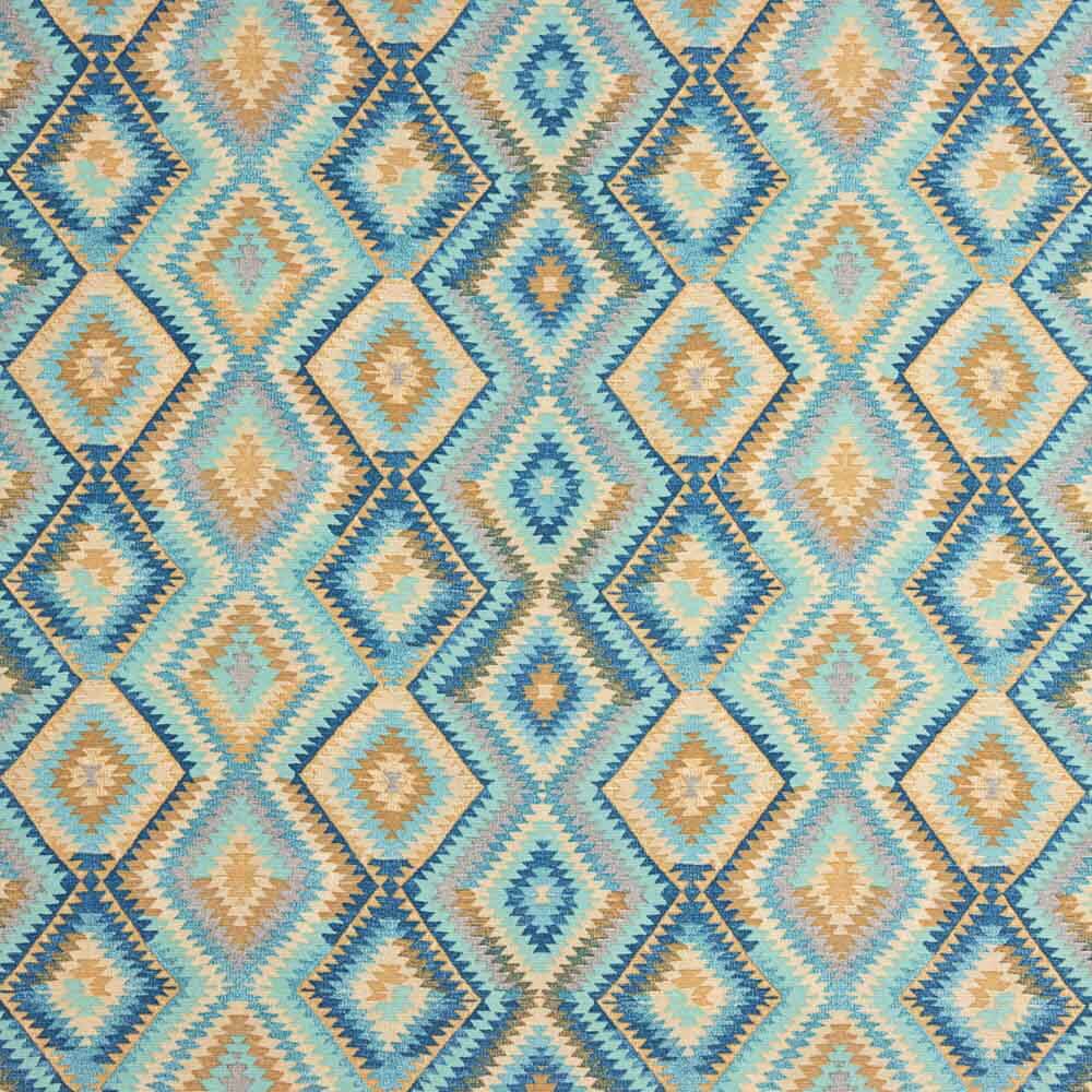 Loneta Estampada Boho Azules - Ribes y Casals