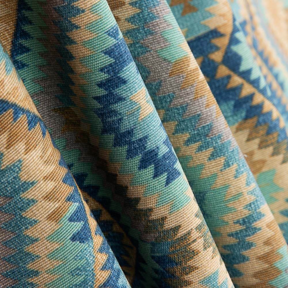 Loneta Estampada Boho Azules - Ribes y Casals