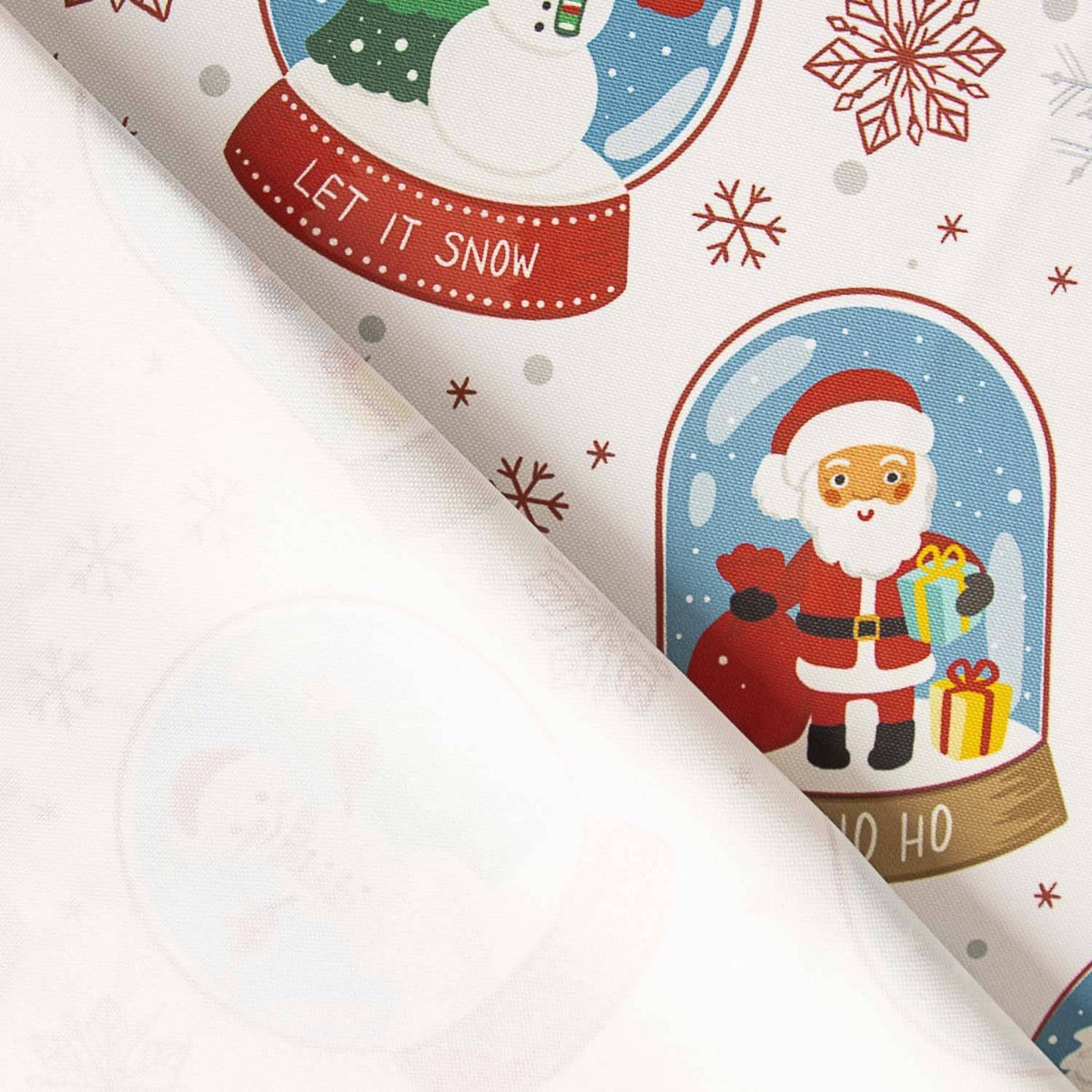 Mantel Panamá Estampado Navidad Esferas - Ribes y Casals