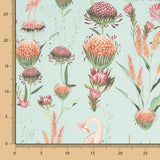 Loneta Garzas Verde Agua - Ribes y Casals