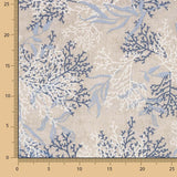 Loneta Estampada Coral Marino - Ribes y Casals