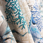 Loneta Estampada Corales Azul - Ribes y Casals