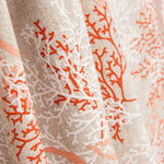 Loneta Estampada Coral Terracota - Ribes y Casals