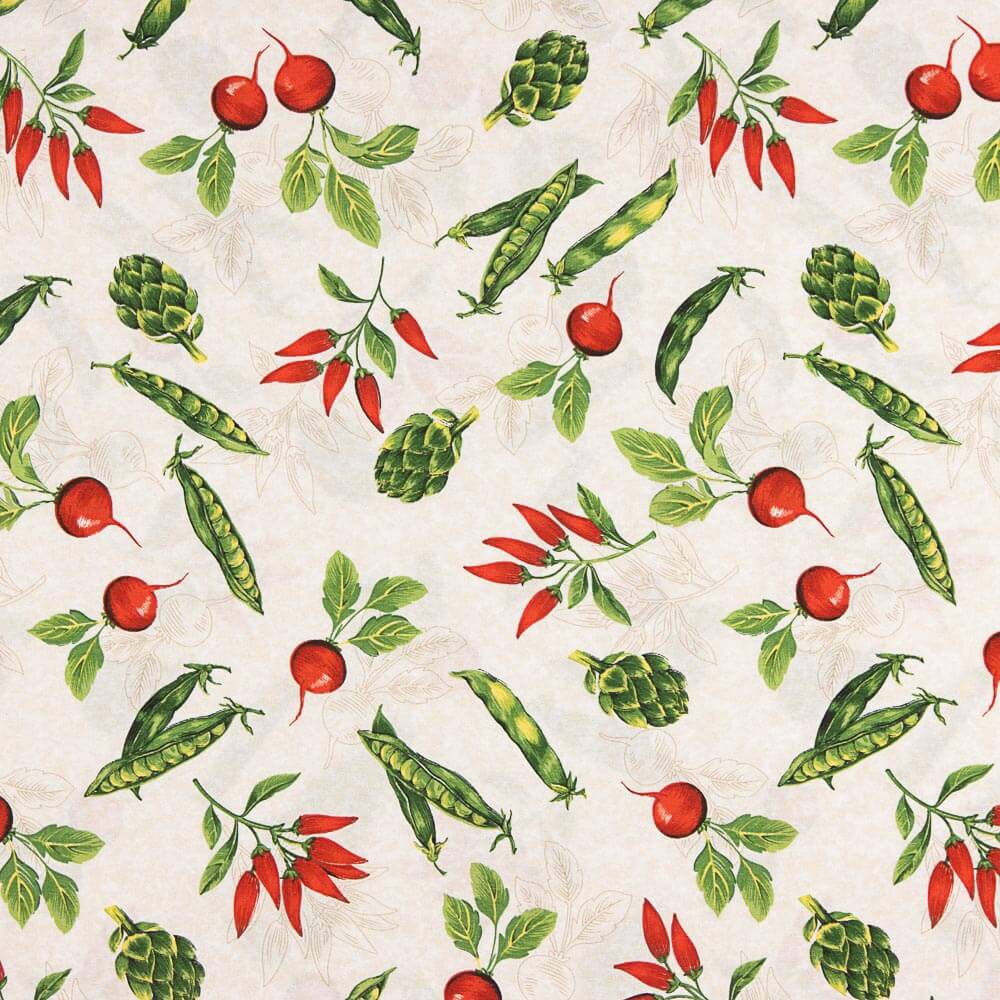 Loneta Estampada Hortalizas - Ribes y Casals