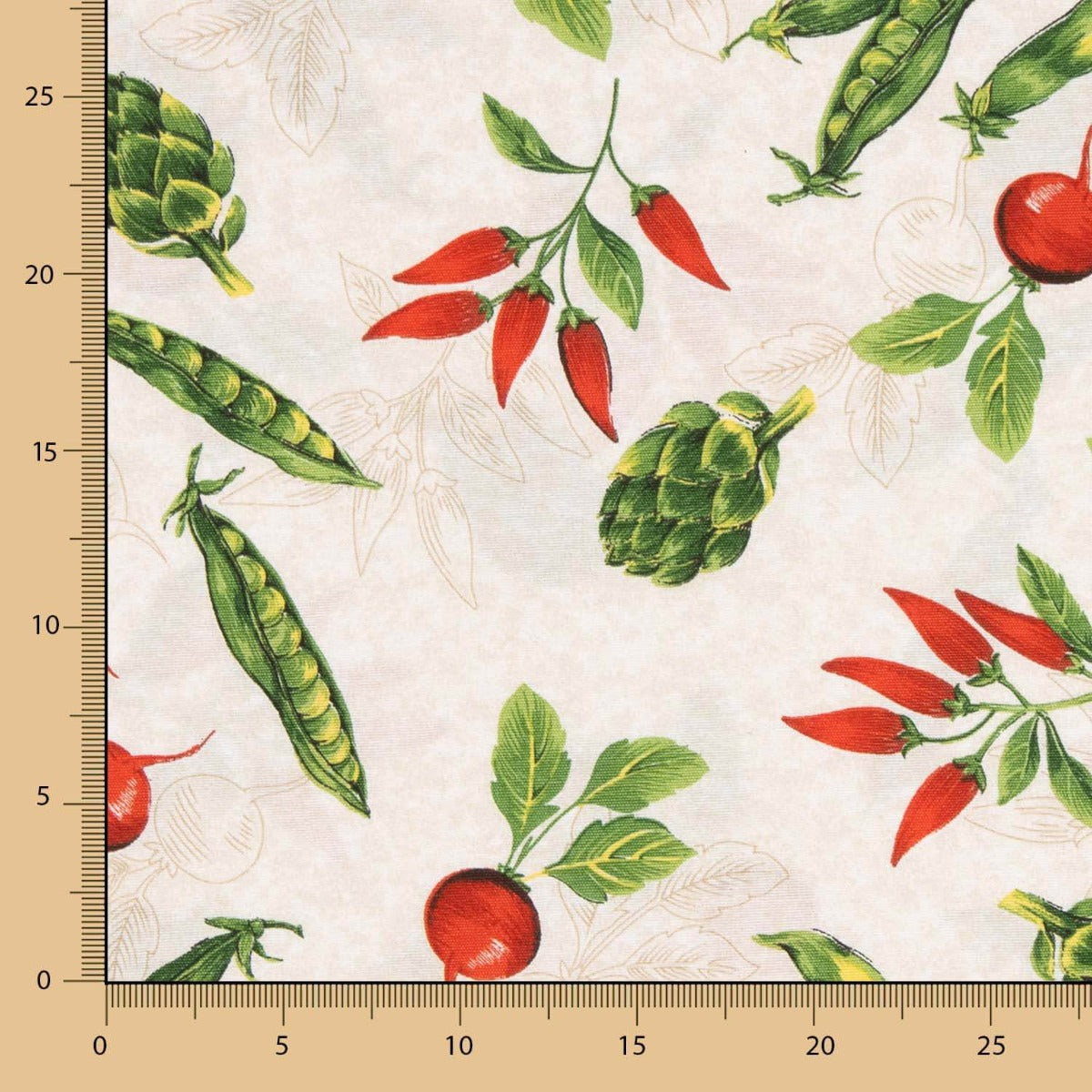 Loneta Estampada Hortalizas - Ribes y Casals