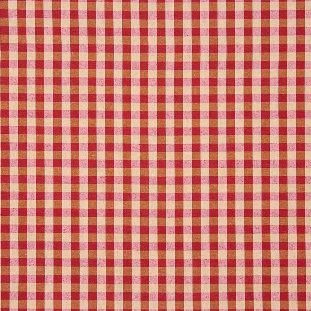 Loneta Cuadros Manacor Burdeos-Camel - Ribes y Casals