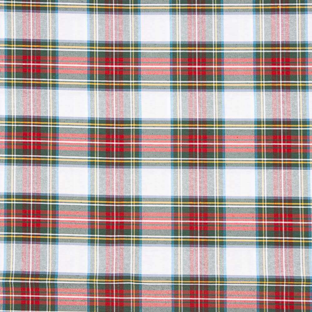 Retal Loneta Cuadros Ventana Amarillo – Rojo 85x280 cm - Ribes y Casals