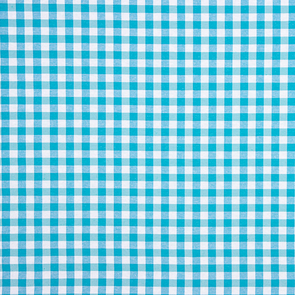 Loneta Cuadros Maxi Turquesa - Ribes y Casals