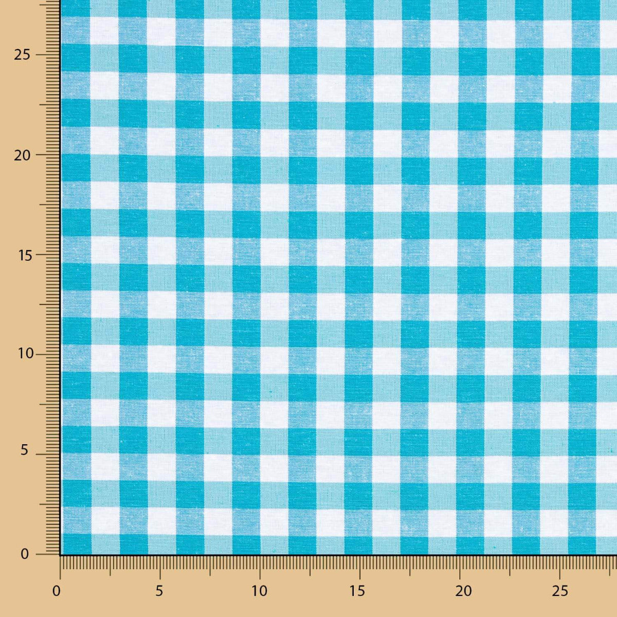 Loneta Cuadros Maxi Turquesa - Ribes y Casals
