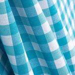 Loneta Cuadros Maxi Turquesa - Ribes y Casals