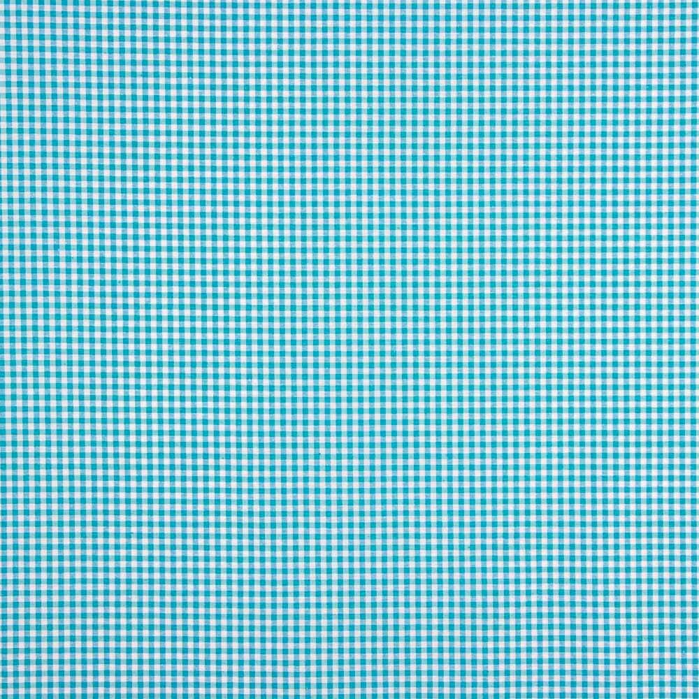 Loneta Cuadros Mini Turquesa - Ribes y Casals