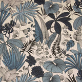 Loneta Culla Estampada Flor Denim - Ribes y Casals