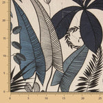 Loneta Culla Estampada Flor Denim - Ribes y Casals