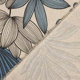 Loneta Culla Estampada Flor Denim - Ribes y Casals