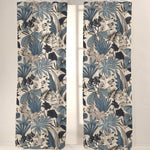 Loneta Culla Estampada Flor Denim - Ribes y Casals