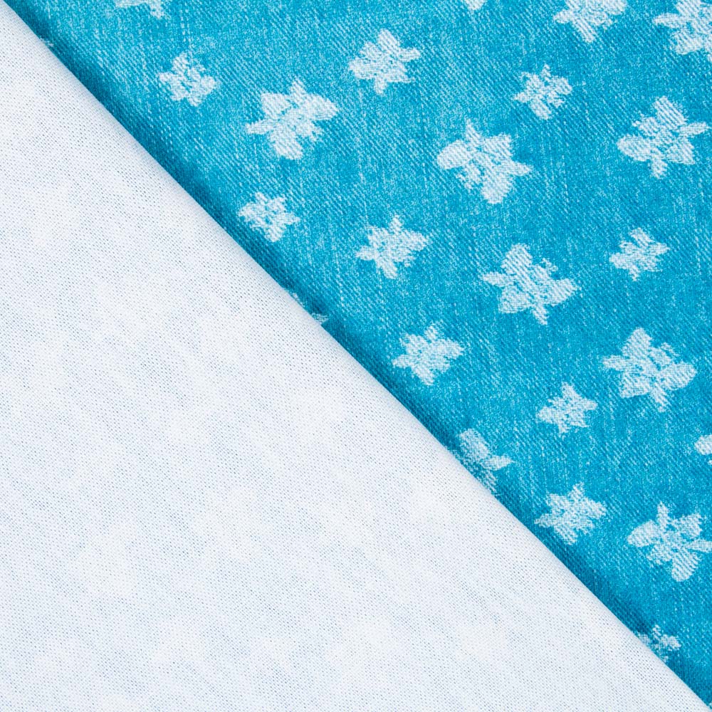 Loneta Estampada Abeja Denim - Ribes y Casals