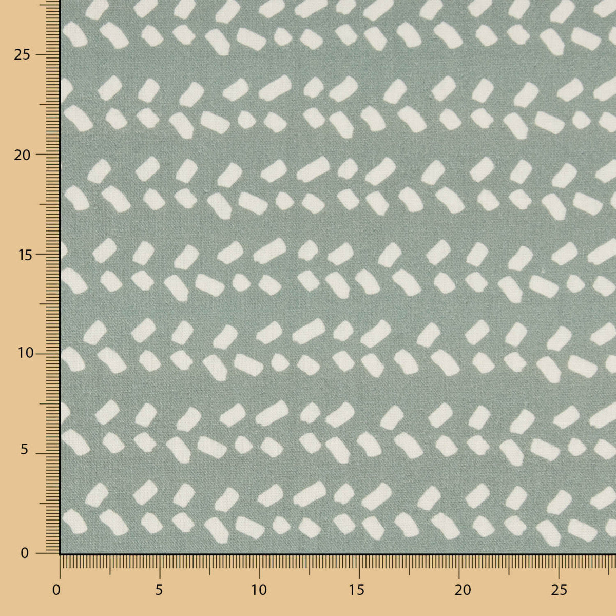 Loneta Estampada Algodón Geométrico Porcelana - Ribes y Casals