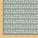 Loneta Estampada Algodón Geométrico Porcelana - Ribes y Casals