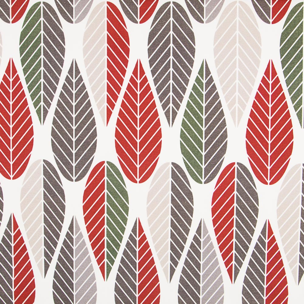 Loneta Estampada Algodón Hojas Palma - Ribes y Casals