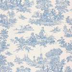 Loneta Estampada Algodón Toile De Jouy Azul - Ribes y Casals
