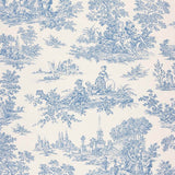 Loneta Estampada Algodón Toile De Jouy Azul - Ribes y Casals